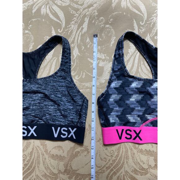 VSX Sport Victoria's Secret Sports Bras Large Set of 2 Stretch Racerback Gray - Picture 7 of 7